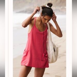 Free People Hot Shot Mini Dress in Victory Red